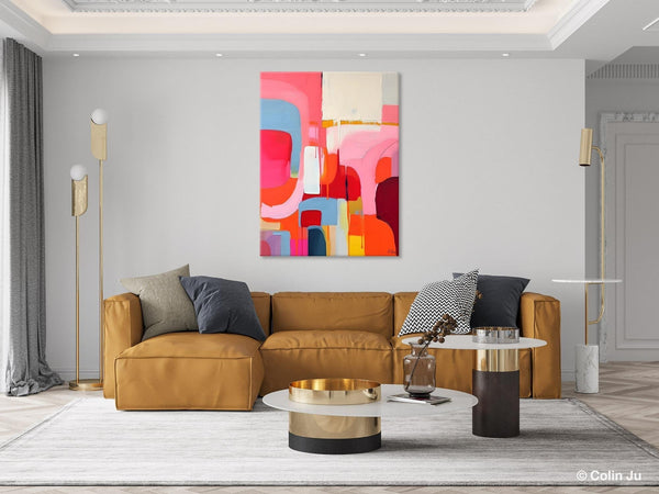 Contemporary Acrylic Painting on Canvas, Simple Abstract Art, Large Painting for Dining Room, Original Canvas Artwork, Wall Art Paintings-ArtWorkCrafts.com