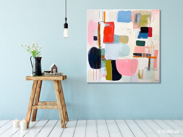 Modern Canvas Paintings, Large Abstract Painting for Bedroom, Original Abstract Wall Art, Modern Acrylic Artwork, Contemporary Canvas Art-ArtWorkCrafts.com