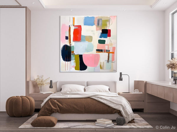 Modern Canvas Paintings, Large Abstract Painting for Bedroom, Original Abstract Wall Art, Modern Acrylic Artwork, Contemporary Canvas Art-ArtWorkCrafts.com