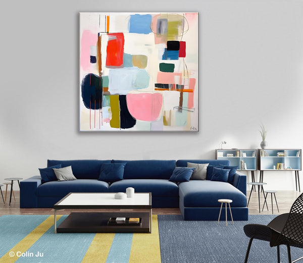 Modern Canvas Paintings, Large Abstract Painting for Bedroom, Original Abstract Wall Art, Modern Acrylic Artwork, Contemporary Canvas Art-ArtWorkCrafts.com
