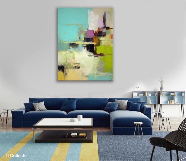 Contemporary Wall Art Paintings, Extra Large Original Art, Abstract Landscape Artwork, Landscape Painting on Canvas, Hand Painted Canvas Art-ArtWorkCrafts.com