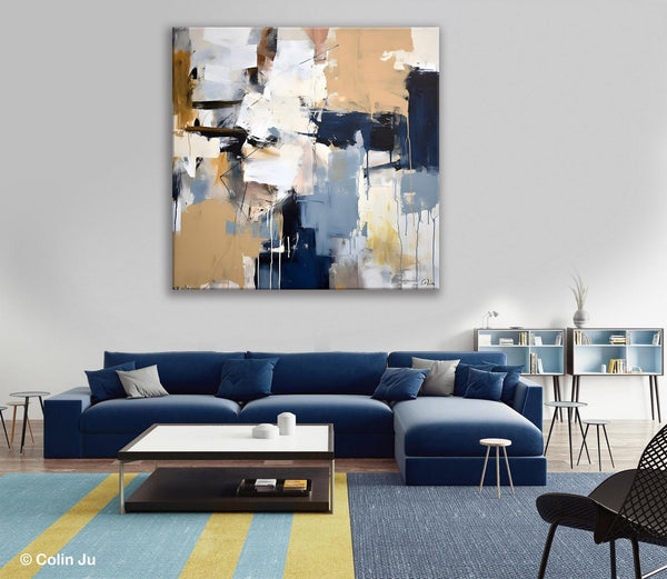 Large Wall Art for Bedroom, Abstract Modern Acrylic Art, Canvas Paintings for Sale, Modern Original Abstract Art, Contemporary Canvas Art-ArtWorkCrafts.com