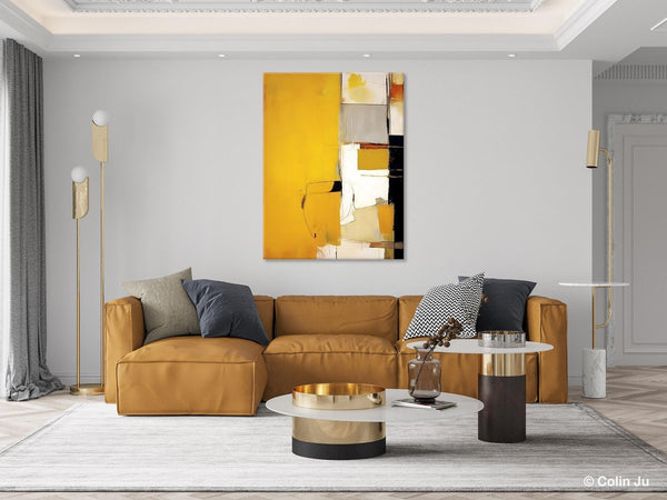 Original Canvas Artwork, Large Wall Art Painting for Dining Room, Oversized Abstract Art Paintings, Contemporary Acrylic Painting on Canvas-ArtWorkCrafts.com