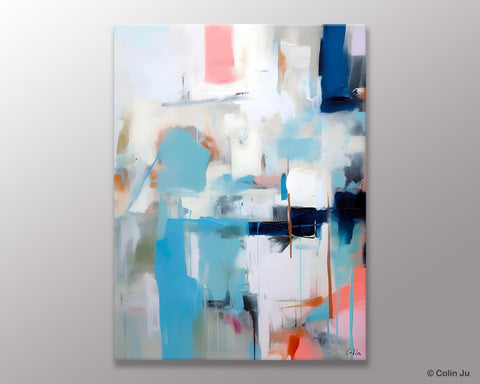 Contemporary Painting, Canvas Paintings for Dining Room, Acrylic Painting on Canvas, Extra Large Modern Wall Art, Original Abstract Painting-ArtWorkCrafts.com