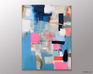 Modern Wall Art Paintings, Canvas Paintings for Bedroom, Contemporary Acrylic Painting on Canvas, Large Original Art, Buy Wall Art Online-ArtWorkCrafts.com