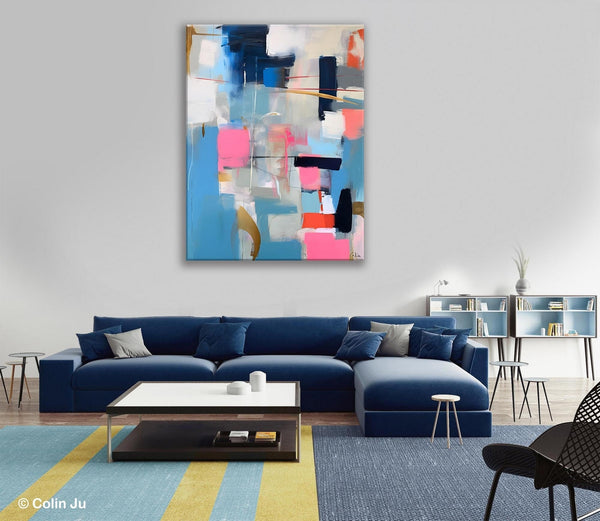 Modern Wall Art Paintings, Canvas Paintings for Bedroom, Contemporary Acrylic Painting on Canvas, Large Original Art, Buy Wall Art Online-ArtWorkCrafts.com