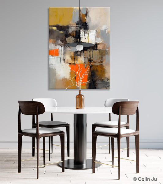 Acrylic Painting on Canvas, Modern Paintings, Extra Large Paintings for Dining Room, Large Contemporary Wall Art, Original Abstract Painting-ArtWorkCrafts.com