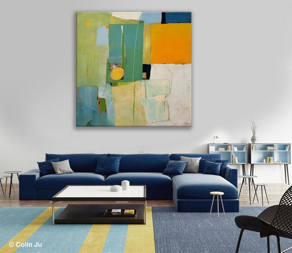 Original Modern Wall Paintings, Contemporary Canvas Art, Abstract Painting for Bedroom, Modern Acrylic Artwork, Heavy Texture Canavas Art-ArtWorkCrafts.com