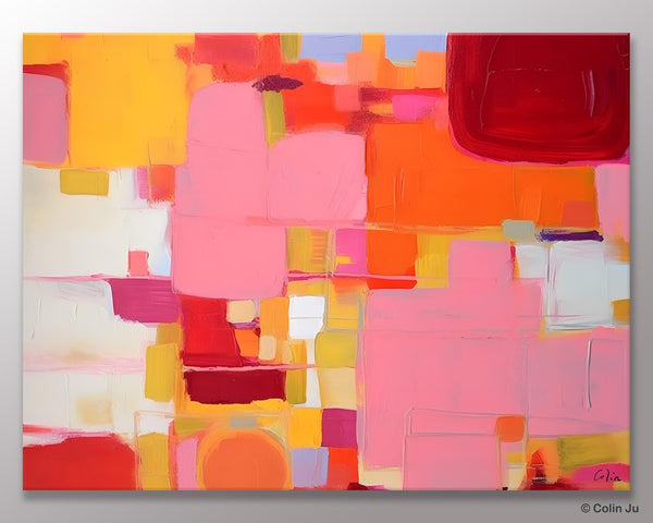 Original Acrylic Wall Art, Oversized Contemporary Acrylic Paintings, Abstract Canvas Paintings, Extra Large Canvas Painting for Living Room-ArtWorkCrafts.com