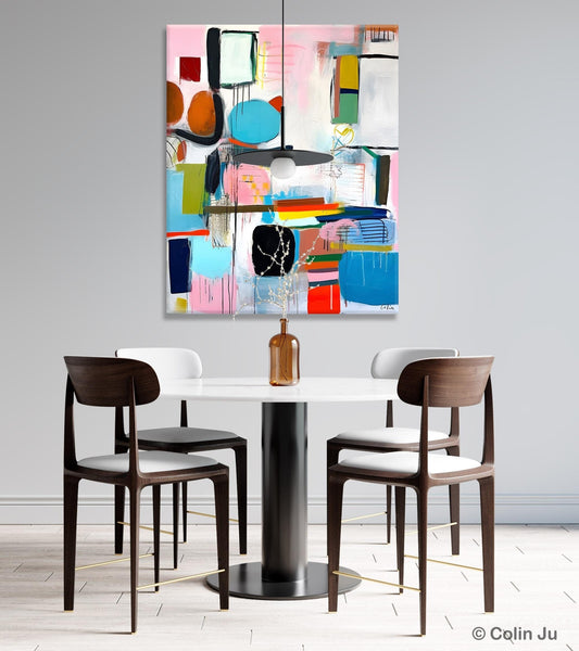 Original Acrylic Wall Art, Oversized Contemporary Acrylic Paintings, Abstract Canvas Paintings, Extra Large Canvas Painting for Living Room-ArtWorkCrafts.com