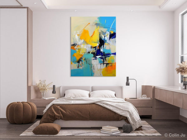 Original Canvas Wall Art, Oversized Contemporary Acrylic Paintings, Modern Abstract Paintings, Extra Large Canvas Painting for Living Room-ArtWorkCrafts.com
