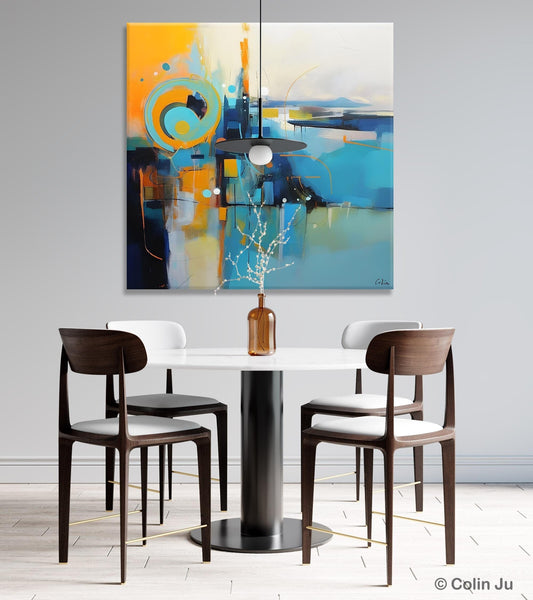Modern Acrylic Paintings, Large Abstract Painting for Bedroom, Original Modern Wall Art Paintings, Oversized Contemporary Canvas Paintings-ArtWorkCrafts.com