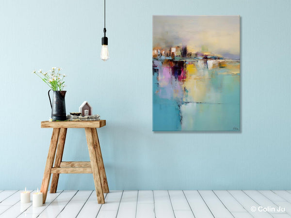 Oversized Contemporary Acrylic Paintings, Modern Abstract Paintings, Extra Large Canvas Painting for Living Room, Original Canvas Wall Art-ArtWorkCrafts.com