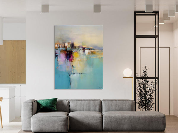 Oversized Contemporary Acrylic Paintings, Modern Abstract Paintings, Extra Large Canvas Painting for Living Room, Original Canvas Wall Art-ArtWorkCrafts.com