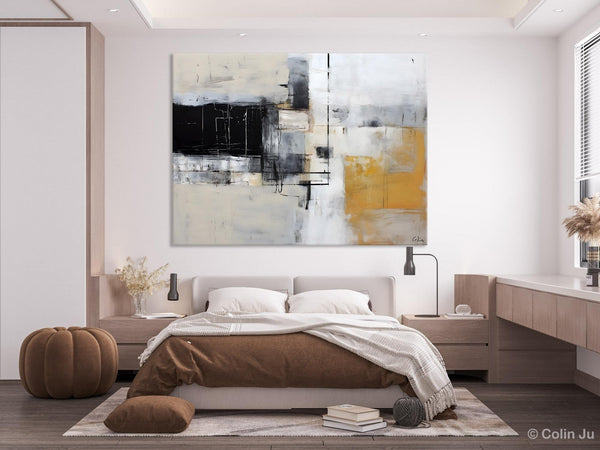 Modern Abstract Art Paintings, Extra Large Canvas Painting for Bedroom, Original Canvas Wall Art, Oversized Contemporary Acrylic Paintings-ArtWorkCrafts.com
