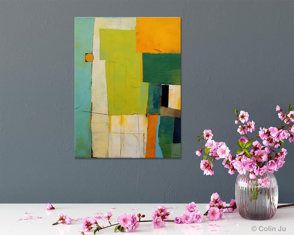 Simple Modern Wall Art, Oversized Contemporary Acrylic Paintings, Extra Large Canvas Painting for Living Room, Original Abstract Paintings-ArtWorkCrafts.com