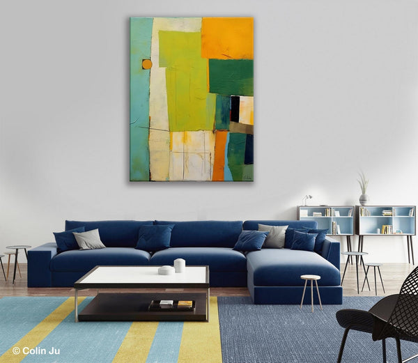 Simple Modern Wall Art, Oversized Contemporary Acrylic Paintings, Extra Large Canvas Painting for Living Room, Original Abstract Paintings-ArtWorkCrafts.com