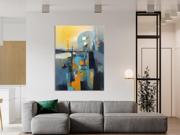 Extra Large Painting for Sale, Oversized Contemporary Acrylic Paintings, Extra Large Canvas Painting for Bedroom, Original Abstract Painting-ArtWorkCrafts.com