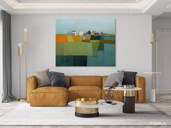 Abstract Landscape Painting on Canvas, Extra Large Landacape Wall Art for Living Room, Original Abstract Wall Art, Acrylic Painting for Sale-ArtWorkCrafts.com