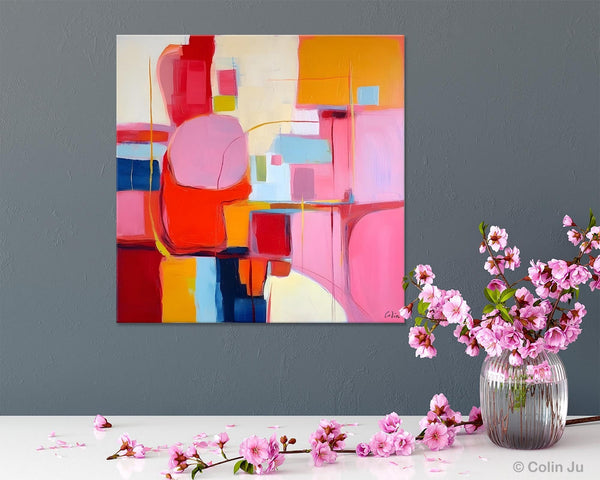 Ultra Modern Acrylic Paintings, Abstract Painting for Bedroom, Original Modern Wall Art Paintings, Oversized Contemporary Canvas Paintings-ArtWorkCrafts.com