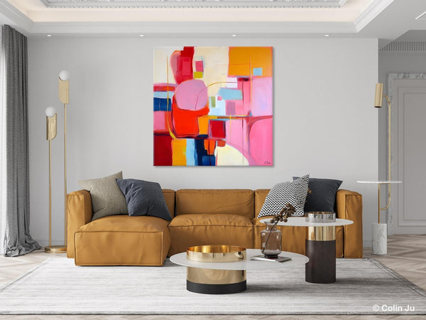 Ultra Modern Acrylic Paintings, Abstract Painting for Bedroom, Original Modern Wall Art Paintings, Oversized Contemporary Canvas Paintings-ArtWorkCrafts.com