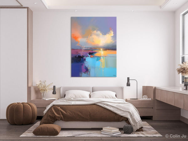 Original Landscape Paintings, Modern Paintings, Large Contemporary Wall Art, Acrylic Painting on Canvas, Extra Large Paintings for Bedroom-ArtWorkCrafts.com