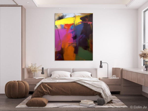 Extra Large Abstract Painting for Dining Room, Large Original Abstract Wall Art, Contemporary Acrylic Paintings, Abstract Painting on Canvas-ArtWorkCrafts.com