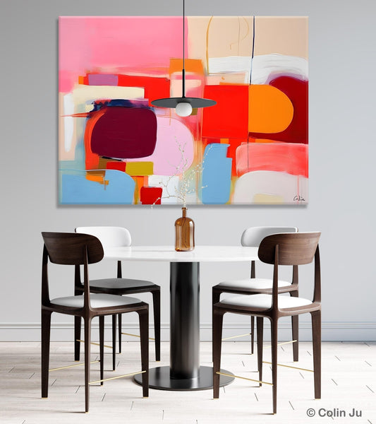 Extra Large Canvas Paintings, Original Abstract Art, Modern Wall Art Ideas for Dining Room, Impasto Painting, Contemporary Acrylic Paintings-ArtWorkCrafts.com