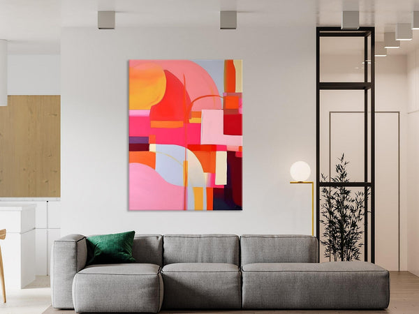 Contemporary Acrylic Painting on Canvas, Modern Wall Art Paintings, Canvas Paintings for Bedroom, Large Original Art, Buy Wall Art Online-ArtWorkCrafts.com