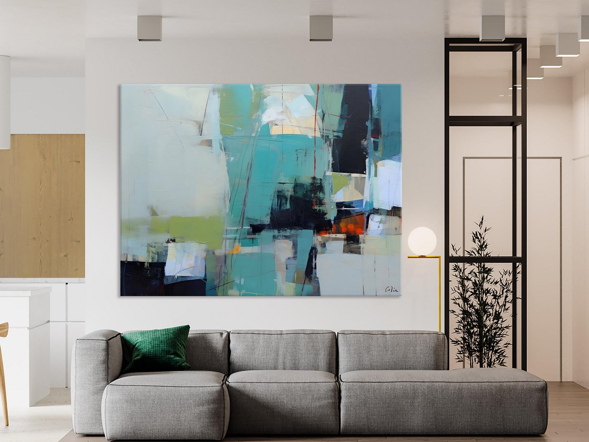 Oversized Canvas Paintings, Original Abstract Art, Large Wall Art Ideas for Living Room, Hand Painted Canvas Art, Contemporary Acrylic Art-ArtWorkCrafts.com