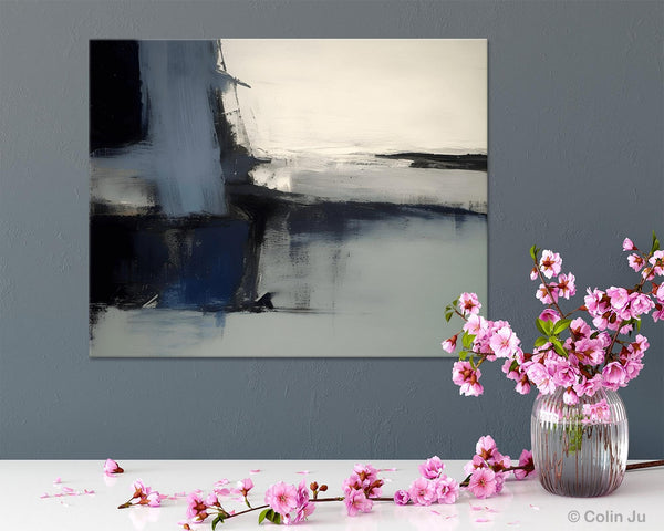 Abstract Painting for Bedroom, Large Original Abstract Art, Contemporary Acrylic Paintings, Abstract Painting on Canvas, Simple Wall Art-ArtWorkCrafts.com