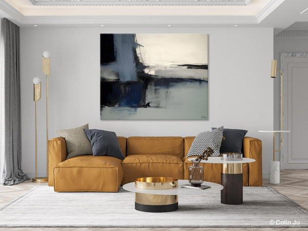 Abstract Painting for Bedroom, Large Original Abstract Art, Contemporary Acrylic Paintings, Abstract Painting on Canvas, Simple Wall Art-ArtWorkCrafts.com