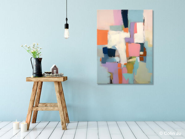 Extra Large Modern Wall Art, Acrylic Painting on Canvas, Contemporary Painting, Canvas Paintings for Dining Room, Original Abstract Painting-ArtWorkCrafts.com