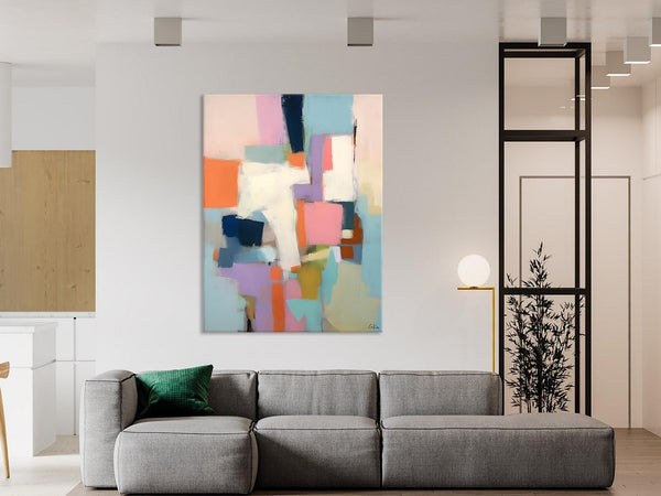Extra Large Modern Wall Art, Acrylic Painting on Canvas, Contemporary Painting, Canvas Paintings for Dining Room, Original Abstract Painting-ArtWorkCrafts.com