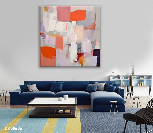 Modern Acrylic Artwork, Original Abstract Wall Art, Contemporary Canvas Art, Hand Painted Canvas Art, Large Abstract Painting for Bedroom-ArtWorkCrafts.com