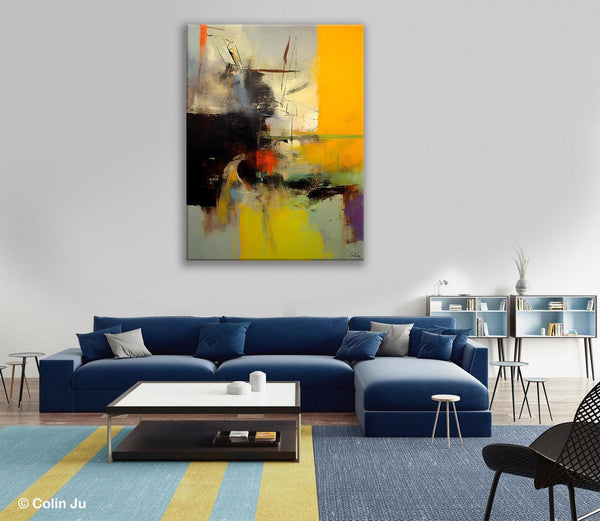 Large Wall Art Paintings for Living Room, Large Original Artwork, Contemporary Acrylic Painting on Canvas, Modern Canvas Art Paintings-ArtWorkCrafts.com