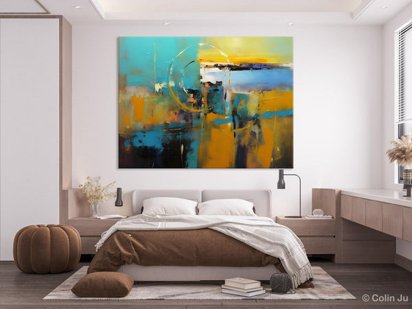 Oversized Canvas Paintings, Original Abstract Art, Hand Painted Canvas Art, Contemporary Acrylic Art, Huge Wall Art Ideas for Living Room-ArtWorkCrafts.com