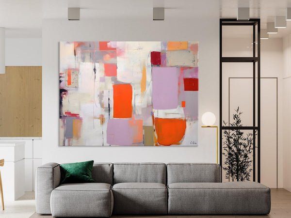 Large Wall Art Ideas for Bedroom, Hand Painted Canvas Art, Oversized Canvas Paintings, Original Abstract Art, Contemporary Acrylic Artwork-ArtWorkCrafts.com