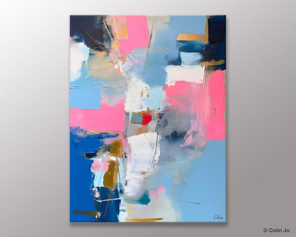 Large Art Painting for Living Room, Original Canvas Art, Contemporary Acrylic Painting on Canvas, Oversized Modern Abstract Wall Paintings-ArtWorkCrafts.com