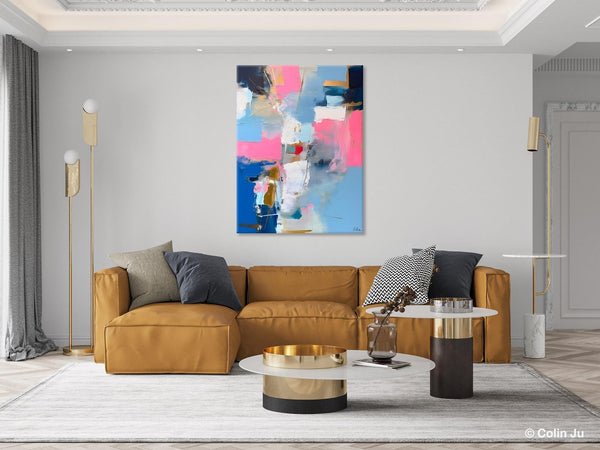 Large Art Painting for Living Room, Original Canvas Art, Contemporary Acrylic Painting on Canvas, Oversized Modern Abstract Wall Paintings-ArtWorkCrafts.com