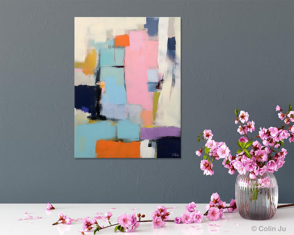 Original Canvas Art, Contemporary Acrylic Painting on Canvas, Large Wall Art Painting for Bedroom, Oversized Modern Abstract Wall Paintings-ArtWorkCrafts.com