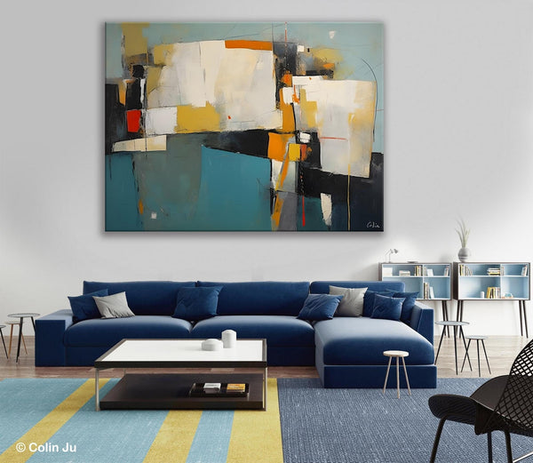 Hand Painted Canvas Art, Large Wall Art Ideas for Living Room, Oversized Canvas Paintings, Original Abstract Art, Contemporary Acrylic Art-ArtWorkCrafts.com