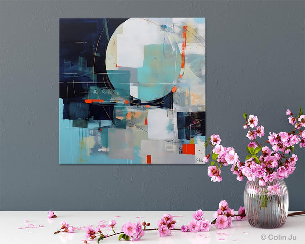 Large Abstract Painting for Bedroom, Modern Acrylic Artwork, Original Abstract Wall Art, Modern Canvas Paintings, Contemporary Canvas Art-ArtWorkCrafts.com