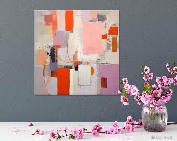 Original Abstract Wall Art, Modern Canvas Paintings, Large Abstract Painting for Bedroom, Modern Acrylic Artwork, Contemporary Canvas Art-ArtWorkCrafts.com