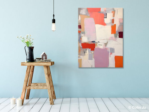Contemporary Acrylic Painting on Canvas, Large Wall Art Painting for Bedroom, Original Canvas Art, Oversized Modern Abstract Wall Paintings-ArtWorkCrafts.com