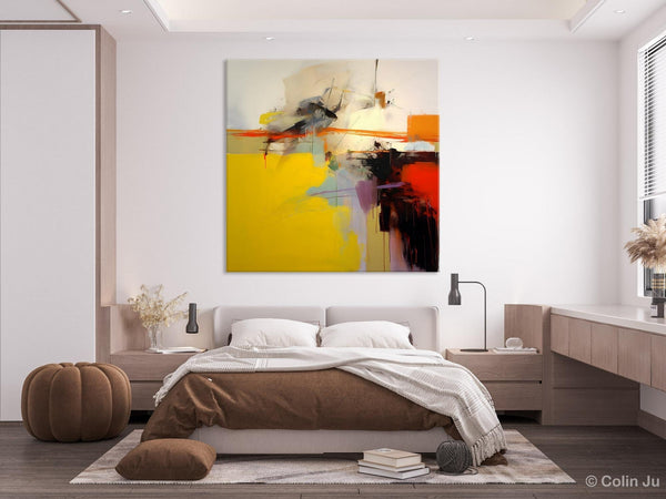 Modern Canvas Art Paintings, Contemporary Canvas Art, Original Modern Wall Art, Modern Acrylic Artwork, Large Abstract Paintings for Bedroom-ArtWorkCrafts.com