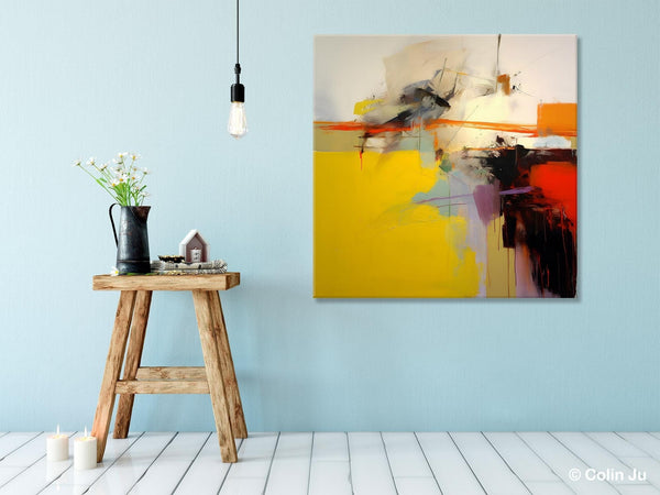 Modern Canvas Art Paintings, Contemporary Canvas Art, Original Modern Wall Art, Modern Acrylic Artwork, Large Abstract Paintings for Bedroom-ArtWorkCrafts.com