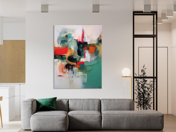 Abstract Wall Paintings, Extra Large Paintings for Dining Room, Hand Painted Canvas Art, Original Artowrk, Contemporary Wall Art Paintings-ArtWorkCrafts.com