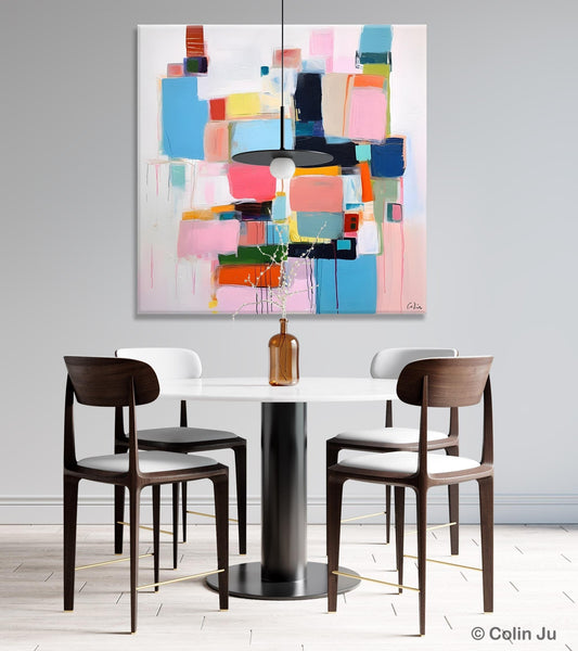 Modern Canvas Paintings, Large Abstract Art for Bedroom, Original Abstract Wall Art, Simple Modern Acrylic Artwork, Contemporary Canvas Art-ArtWorkCrafts.com