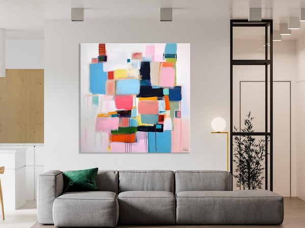Modern Canvas Paintings, Large Abstract Art for Bedroom, Original Abstract Wall Art, Simple Modern Acrylic Artwork, Contemporary Canvas Art-ArtWorkCrafts.com